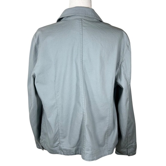 Eileen Fisher Blue Cotton Jacket, size XL - Picture 2 of 6